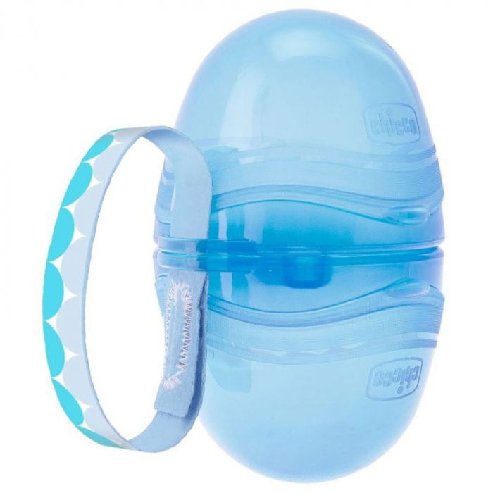 Cutie pentru depozitarea suzetei Chicco Travel Box 033089, Albastru [1]