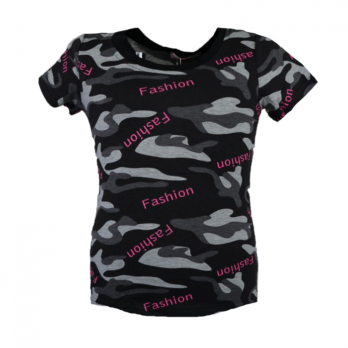 Tricou pentru fete Happy House CVC-1556, Negru [1]