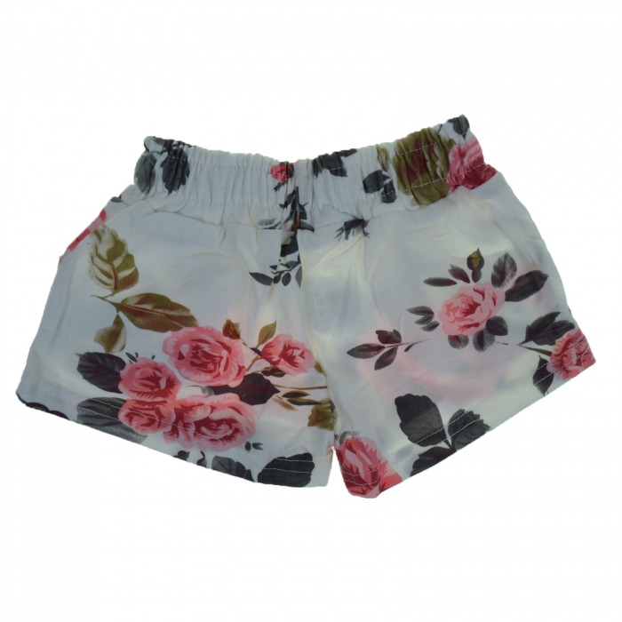 Pantaloni scurti pentru fete Happy House CVC-1607A, Alb [2]