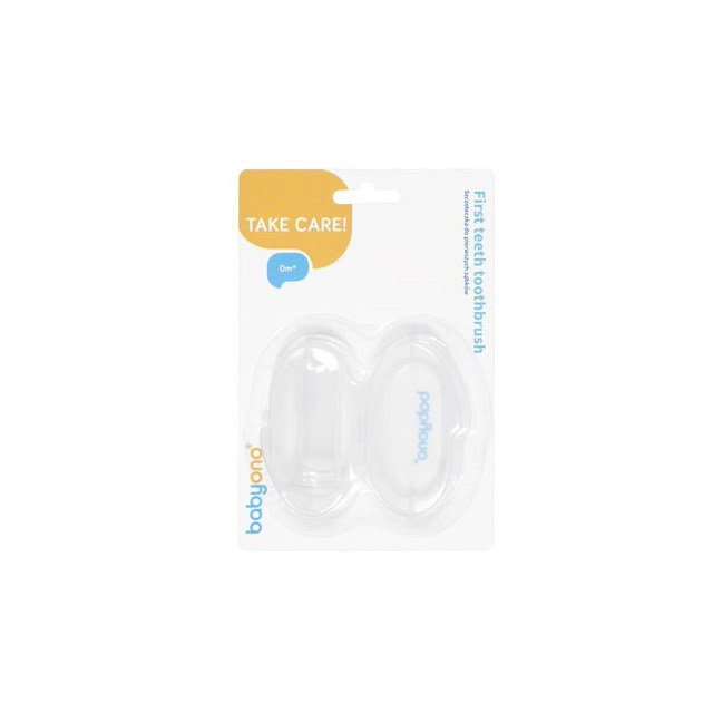 Degetar din silicon pentru masajul gingiilor 0+ luni BabyOno 723-A-1, Albastru [2]