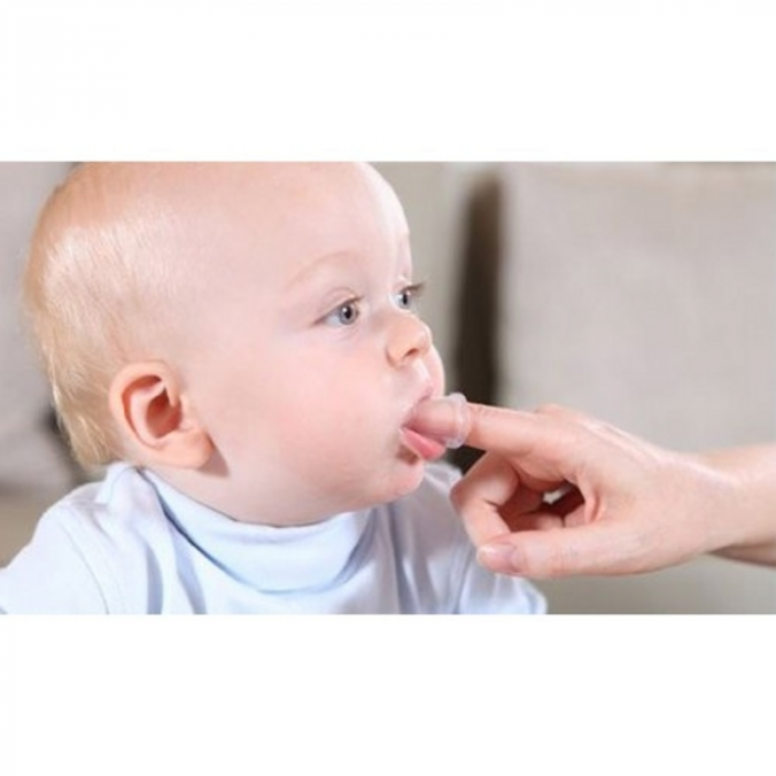 Degetar din silicon pentru masajul gingiilor 0+ luni BabyOno 723-R, Roz [3]