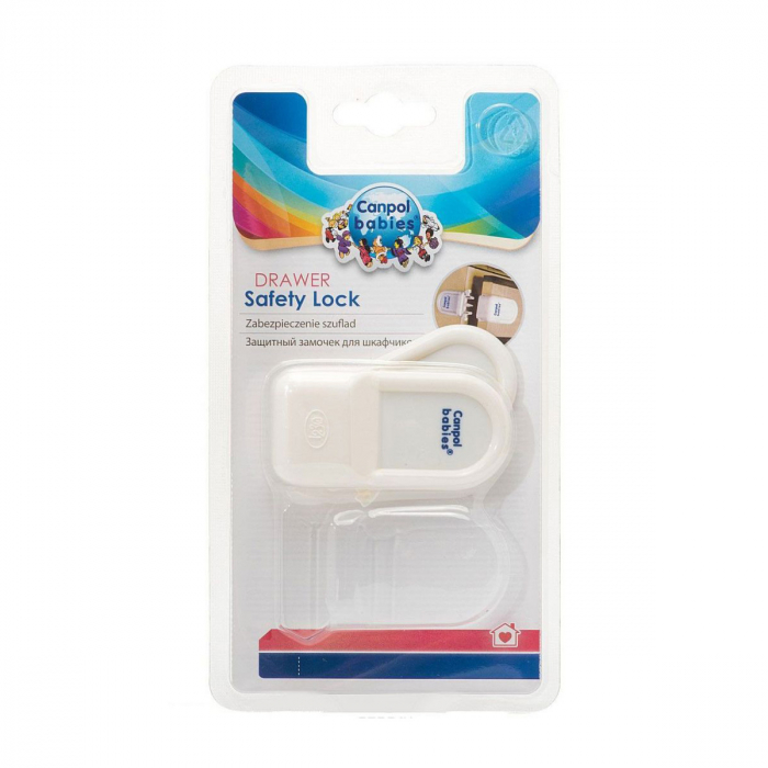 Dispozitiv de protectie pentru sertar Canpol Babies 10/821, Alb [3]