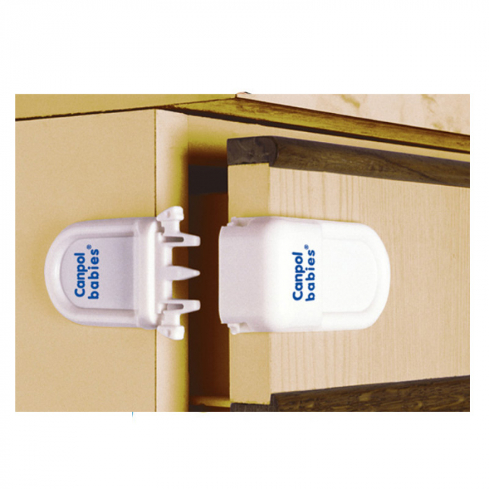 Dispozitiv de protectie pentru sertar Canpol Babies 10/821, Alb [2]
