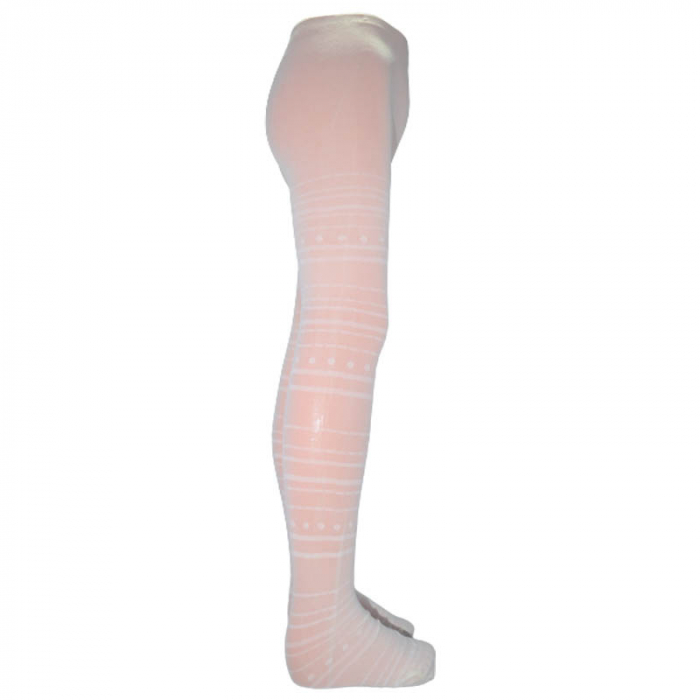 Dres 20 DEN pentru fete Milusie Princessa B2612-C, Crem [3]