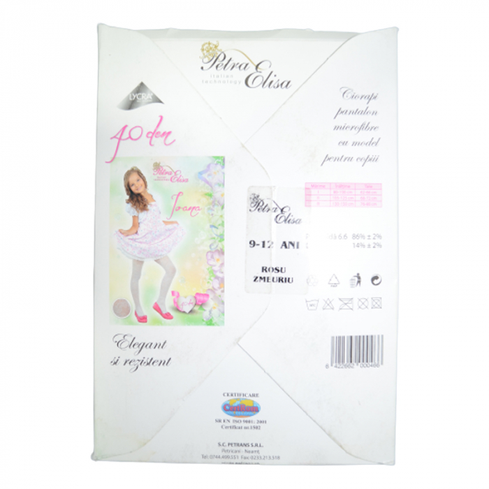 Dres 40 DEN pentru fete Petra-Elisa Ioana 000466, Fucsia [6]