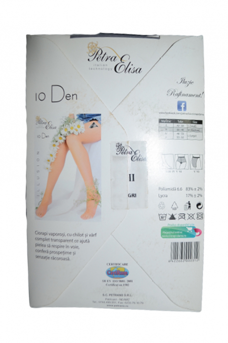 Dres dama 10 DEN Illusion Petra Elisa 0000312G, Gri [5]