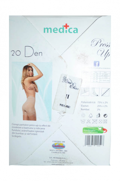 Dres dama modelator 20 DEN Medica Press Up Petra Elisa 000527, Negru [5]