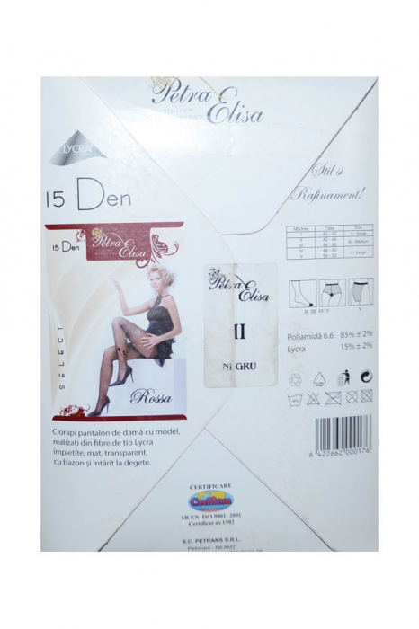 Dres dama 15 DEN Rossa Petra Elisa 000176, Negru [6]