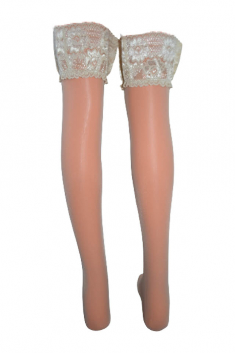 Dres dama cu autosustinere 15 DEN Exclusive Erika Petra Elisa 000299-B, Bej [2]