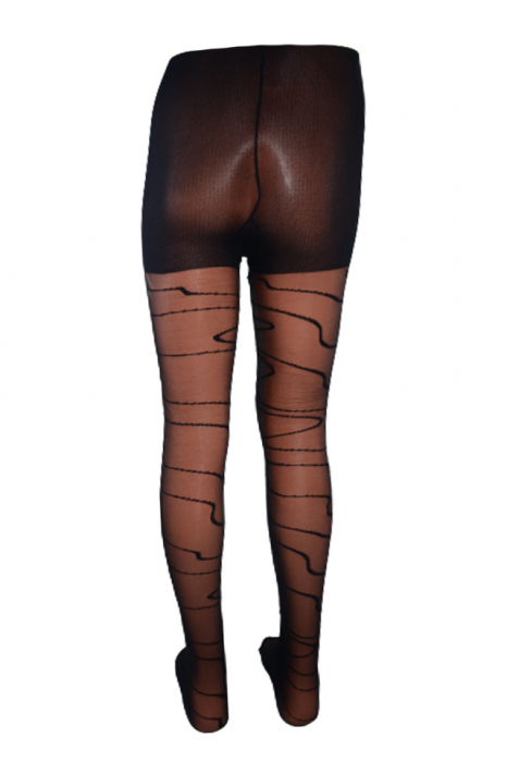 Dres dama cu model 15 DEN Sofia Petra Elisa 000060, Negru [2]