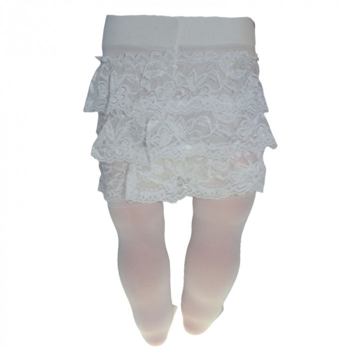 Dres pentru fete cu volanase Bella Calze BE8016C, Crem [2]