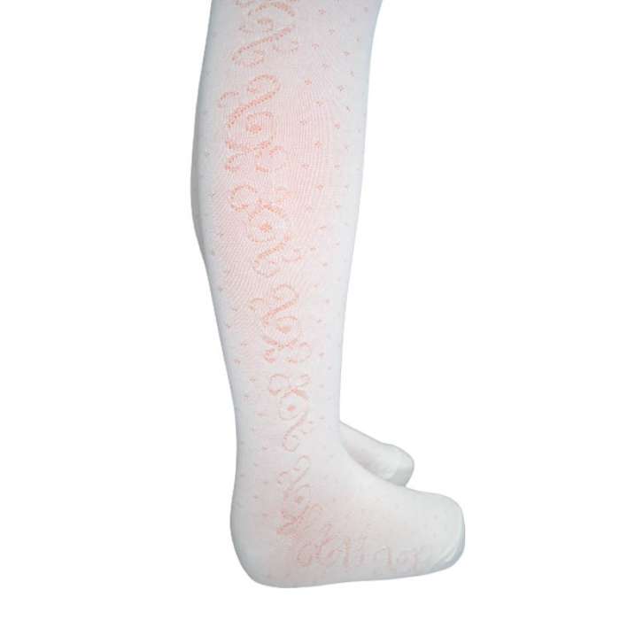 Dres din bumbac, pentru fete Milusie 1216-C, Crem ,104 [3]