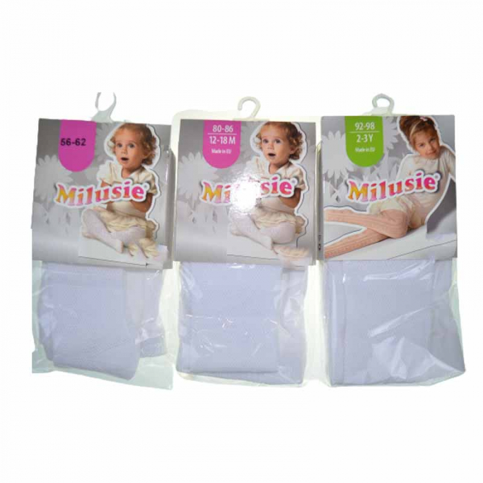 Dres din bumbac, pentru fete Milusie B1215-AL, Alb [5]