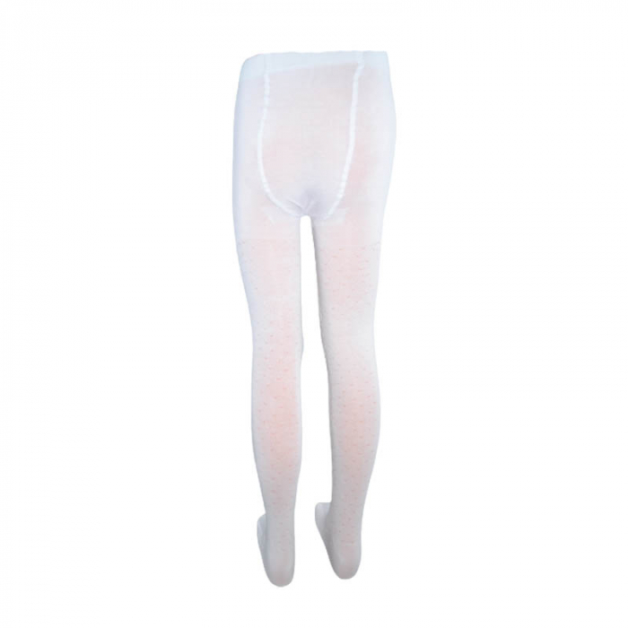 Dres din bumbac, pentru fete Milusie B1216-104-110-cm, Alb [2]