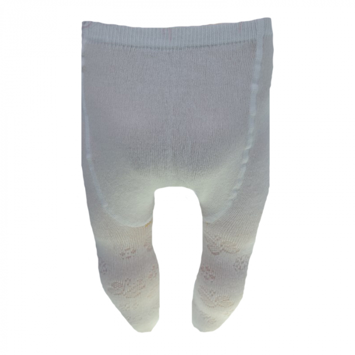 Dres din bumbac, pentru fete Milusie B1258-2, Alb 56 [2]