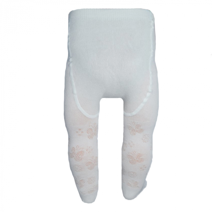 Dres din bumbac, pentru fete Milusie B1215, Alb, 56 CM [2]