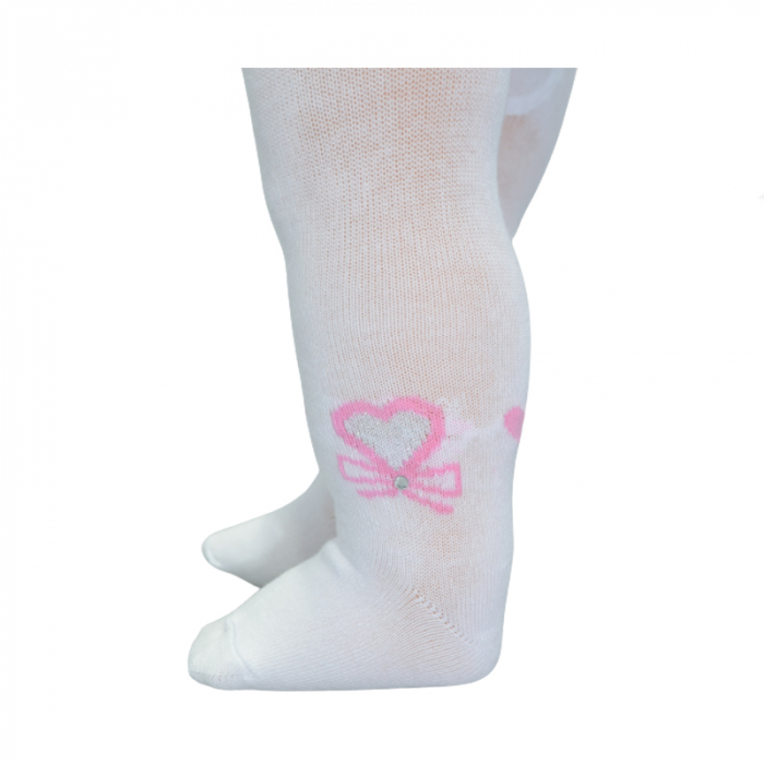 Dres din bumbac, pentru fete Princessa Milusie B1263-A2, Alb,56-62 [4]