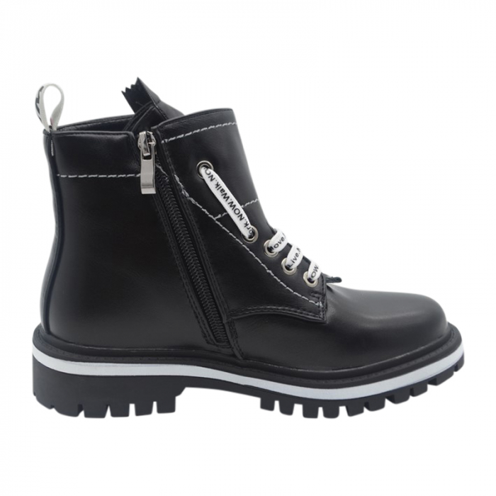 Cizme imblanite pentru fete Bessky B793-1C-32, Negru [2]