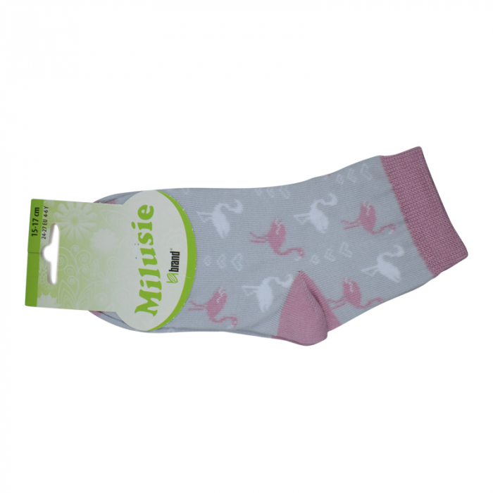 Sosete pentru fete Milusie 2220GRZ-28-31, Gri [2]