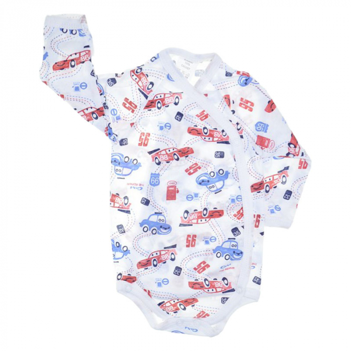 Body cu maneca lunga pentru baieti Happy CA52427-D, Multicolor [1]