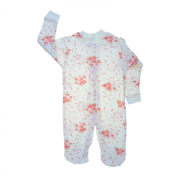 Set 2 piese salopeta si caciula pentru fete Albi Baby SPF98564-68, Alb [2]