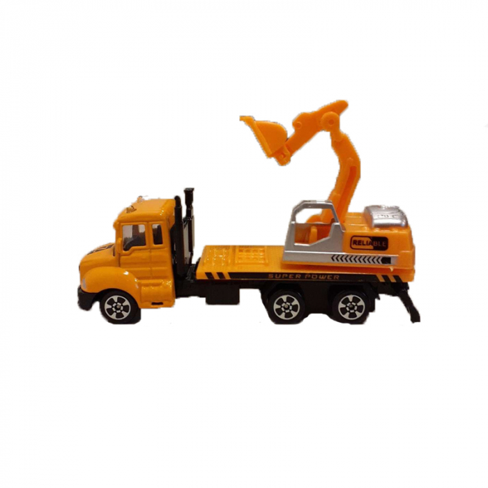 Excavator pentru baieti Midex BF030-A, Portocaliu [2]