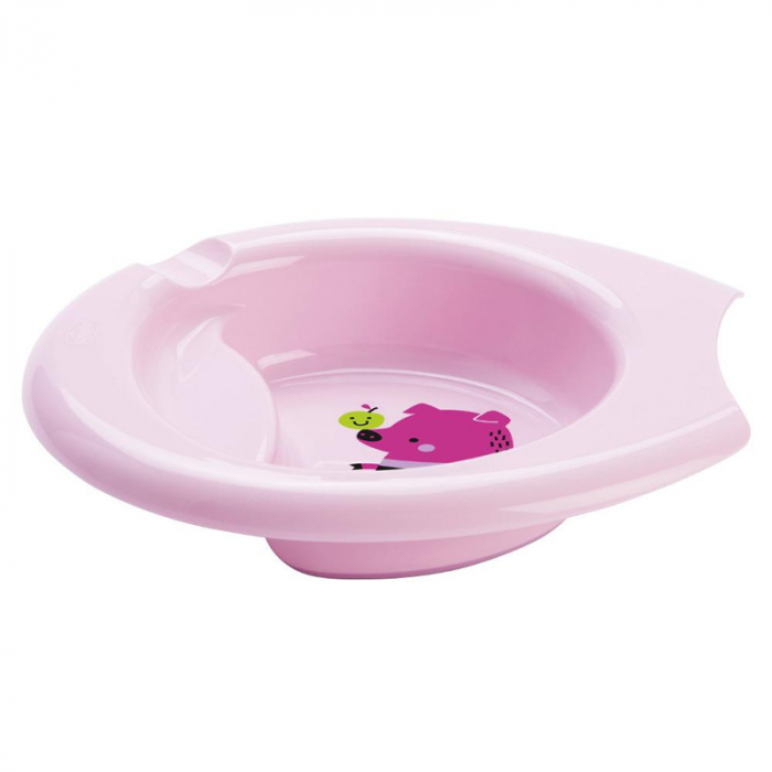 Farfurie ergonomica 21 x 19 cm Chicco 086542, Roz [2]