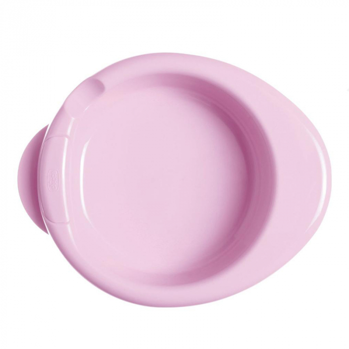 Farfurie ergonomica 21 x 19 cm Chicco 086542, Roz [3]