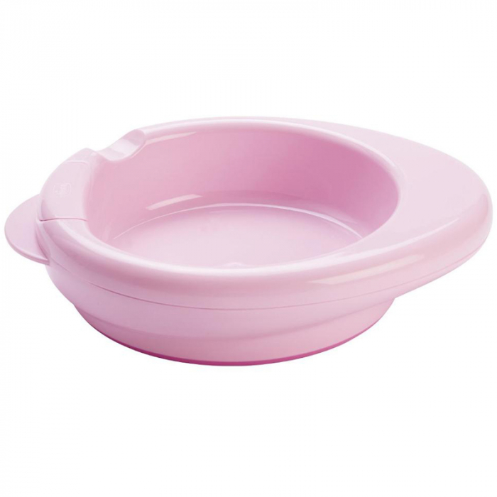 Farfurie ergonomica 21 x 19 cm Chicco 086542, Roz [4]