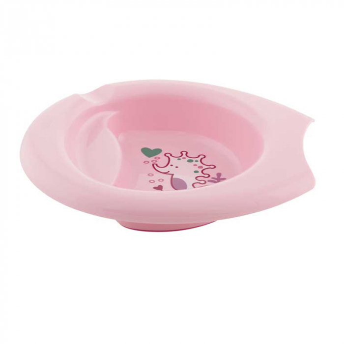 Farfurie ergonomica 21 x 19 cm Chicco 086566, Roz [2]