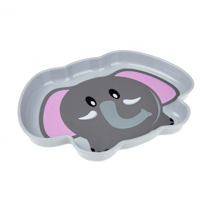 Farfurie plata 23 x 17 cm Akuku Elefant A0071, Gri [2]