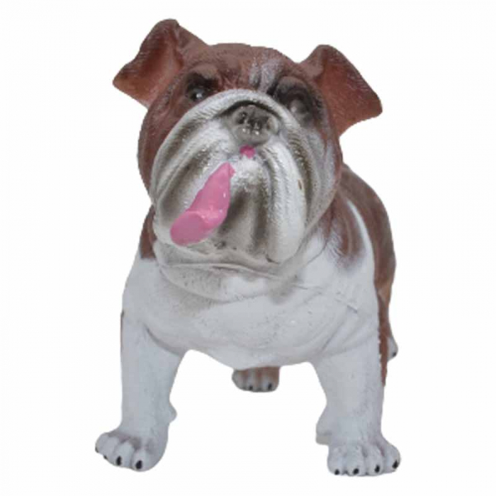 Figurina caine Bulldog Englez 18 cm Mini Junior 060623-5, Maro [2]