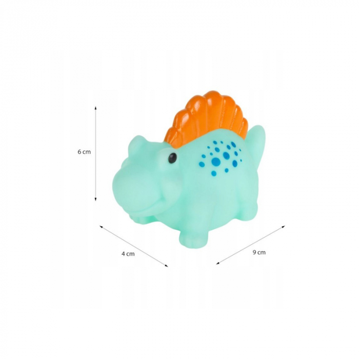 Figurina dinozaur de jucarie pentru baie Mini Junior 1002-3, Turcoaz [2]