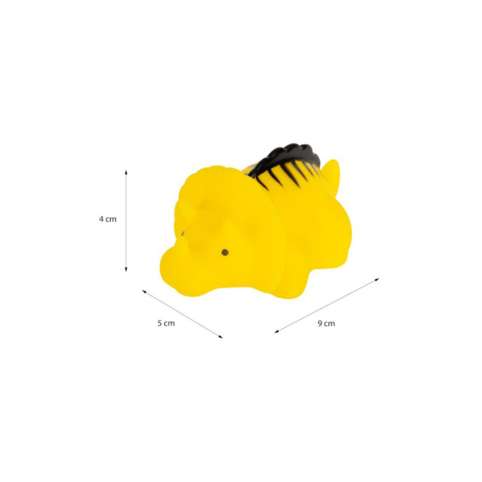 Figurina dinozaur de jucarie pentru baie Mini Junior 1002-5, Galben [2]