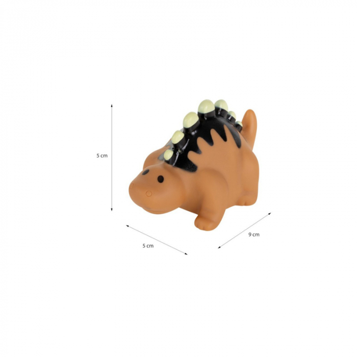 Figurina dinozaur de jucarie pentru baie Mini Junior 1002-6, Maro [2]