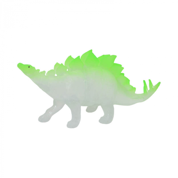 Figurina dinozaur fosforescent 13 cm Midex 6943-5, Transparent [1]