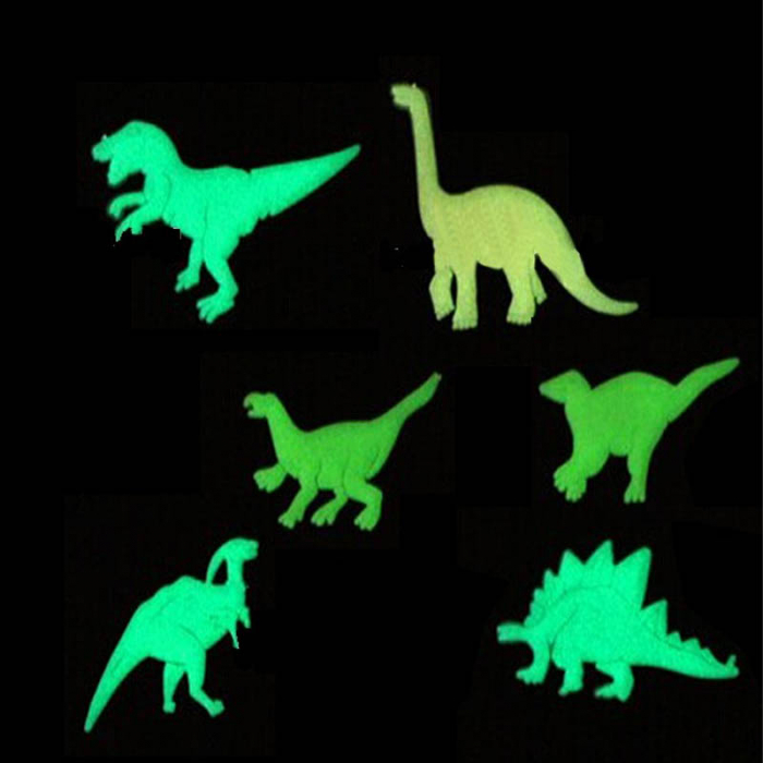 Figurina dinozaur fosforescent 14 cm Midex 6943-4, Transparent [2]