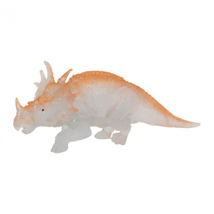 Figurina dinozaur fosforescent 14 cm Midex 6943-4, Transparent [1]