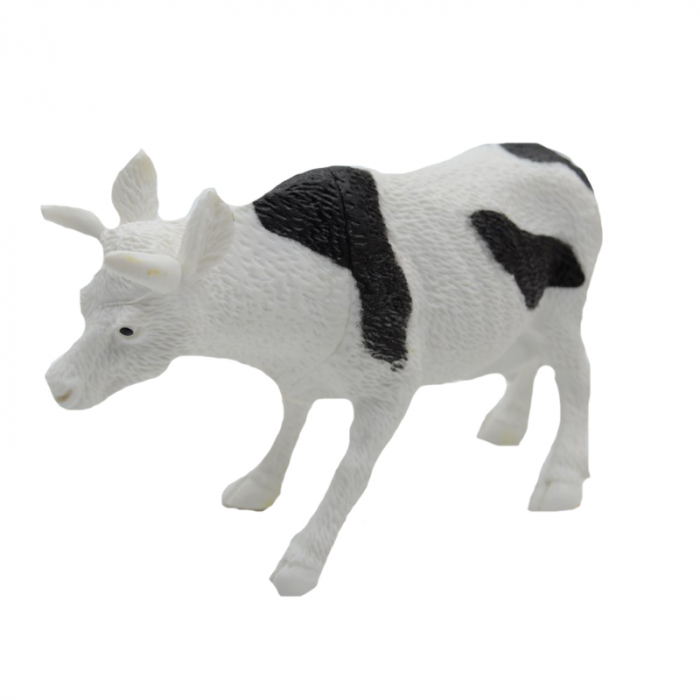 Figurina vaca 12 cm Midex 573367-2, Alb [1]