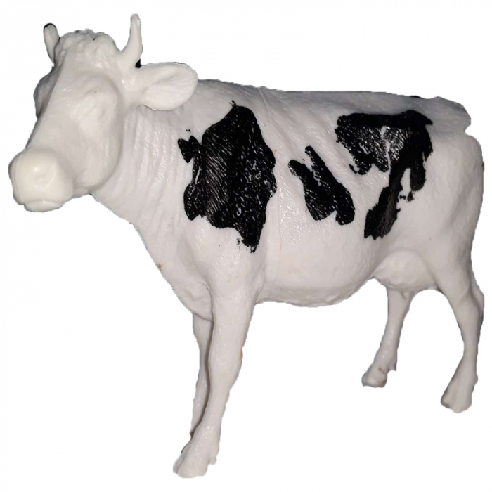 Figurina vaca 12 cm OEM DY1005AN, Alb [1]