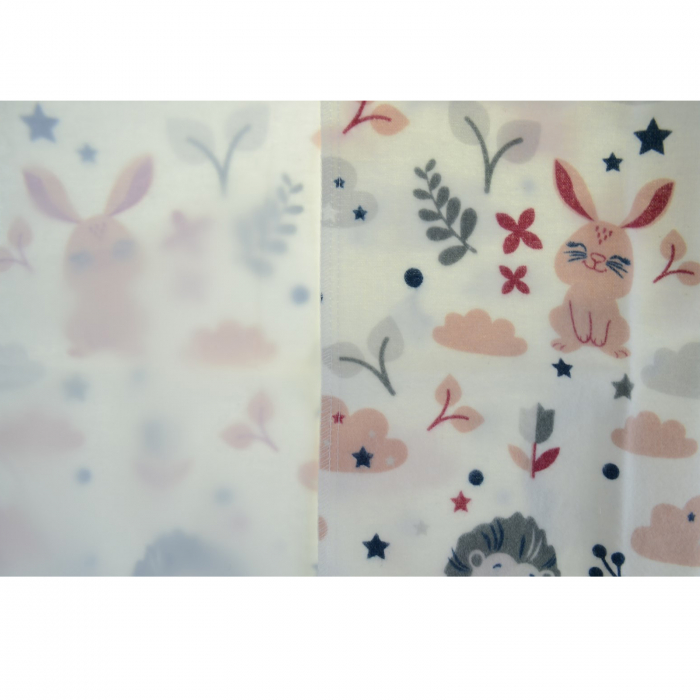 Finet impermeabil 50 x 60 cm pentru bebelusi Mini Junior 097335-1, Alb [2]