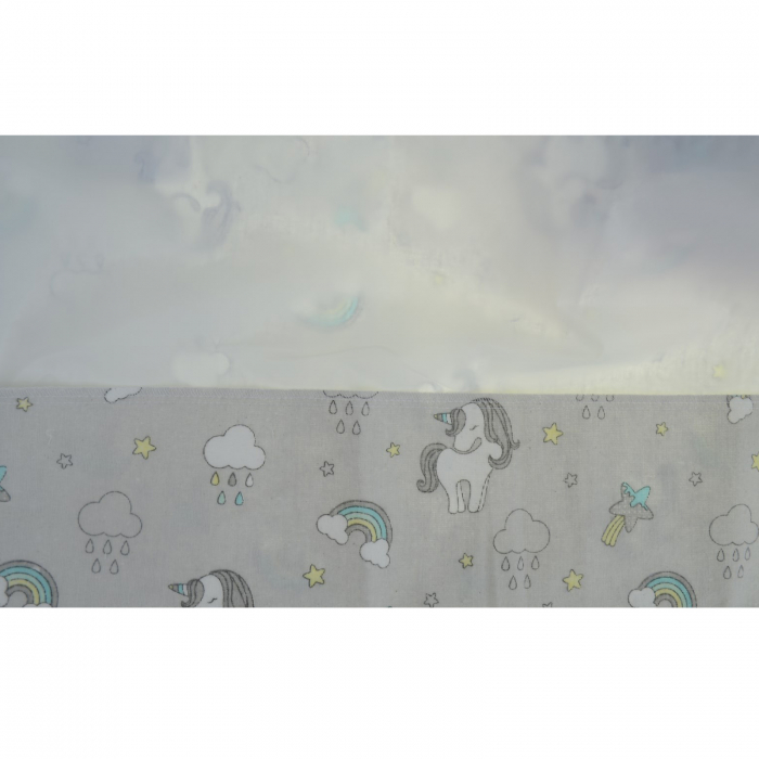 Finet 50 x 60 cm pentru bebelusi  Mini Junior 097335, Gri [2]