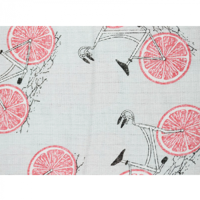 Paturica muselina din bumbac pentru bebelusi 80 x 60 cm Mini Junior FB1-G [2]