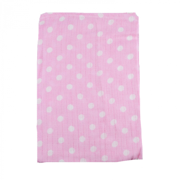 Paturica muselina din bumbac pentru bebelusi 80 x 60 cm Mini Junior FB1-R [1]