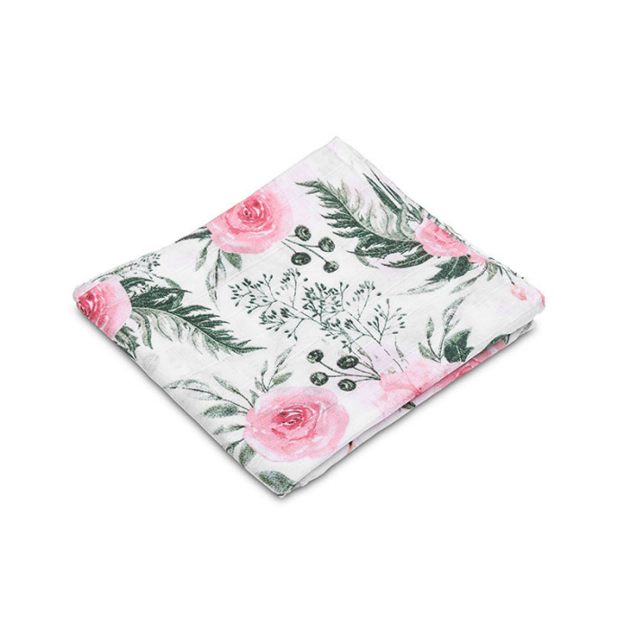 Paturica muselina din bumbac pentru bebelusi 120 x 120 cm Sensillo SILLO-09921, Multicolor [1]