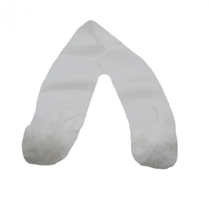 Fular pentru fete Mini Junior 4058-A-100-cm, Alb [3]