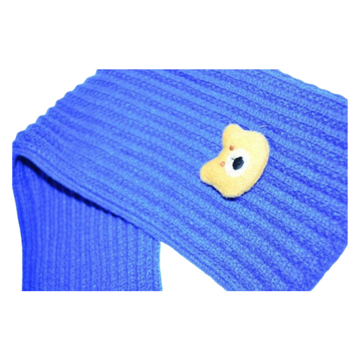 Fular pufos, pentru baieti, Mini Junior F1711A5, Albastru [2]