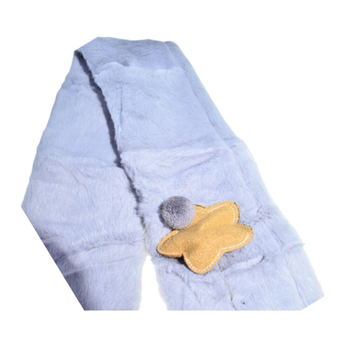 Fular pufos, pentru baieti, Mini Junior F1711G, Gri [4]