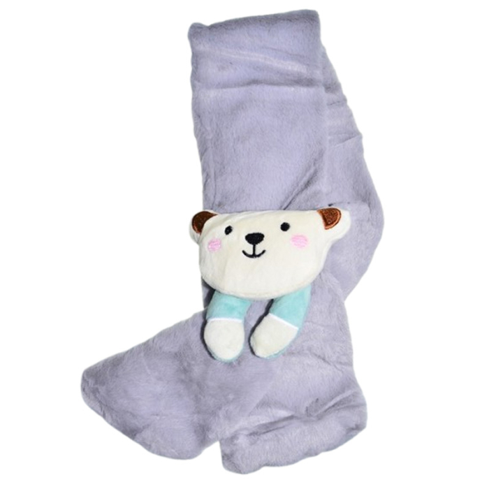 Fular pufos, pentru baieti, Mini Junior F1711G2-80, Gri [1]