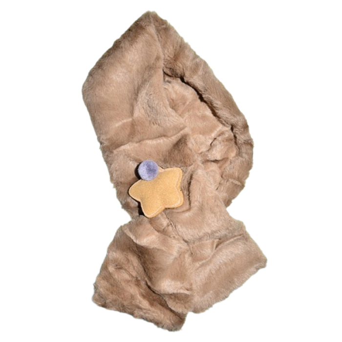 Fular pufos, pentru baieti, Mini Junior F1711M2, Maro [1]